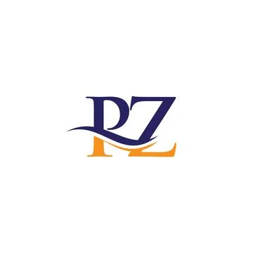 Initial linked letter PZ logo design. Modern letter PZ logo design vector wit Stock Illustration