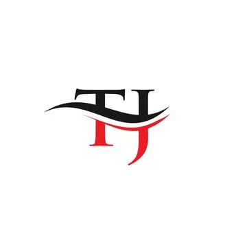 Initial linked letter TJ logo design. Modern letter TJ logo design vector wit Stock Illustration