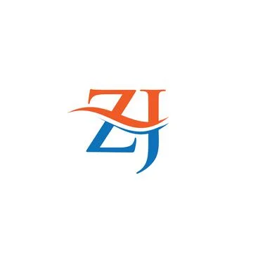 Initial linked letter ZJ logo design. Modern letter ZJ logo design vector wit Stock Illustration
