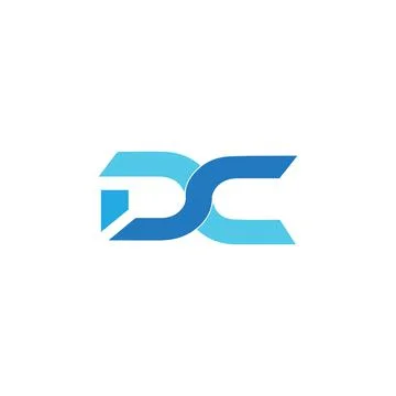 Initial logo cd dc letter logo design Stock Illustration