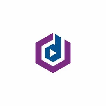 Initial logo cd dc letter logo design Stock Illustration