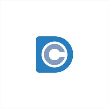 Initial logo cd dc letter logo design Stock Illustration