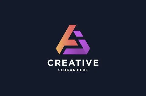 Initial a logo design inspirations Stock Illustration