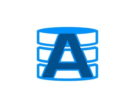 Initial logo icon for web hosting business with initial details of letter A Stock-Illustration
