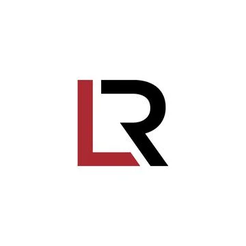 Initial LR logo vector design Stock Illustration