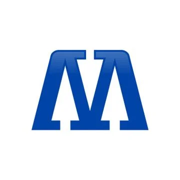 Initial M Lettermark Abstract Arrow Icon Design Stock Illustration