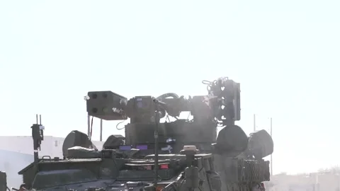 The Initial Maneuver Short Range Air Defense System(IM-SHORAD) 019 Stock Footage 162055477