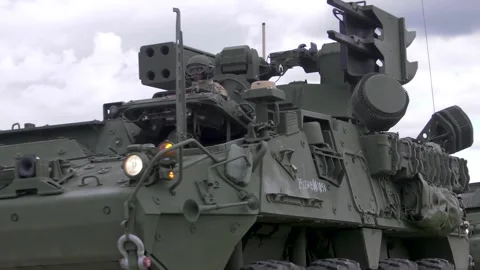 The Initial Maneuver Short Range Air Defense System(IM-SHORAD) 003 Stock Footage 162055646