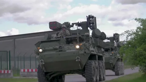 The Initial Maneuver Short Range Air Defense System(IM-SHORAD) 006 Stock Footage 162055674