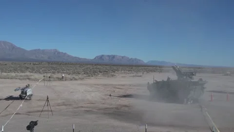 The Initial Maneuver Short Range Air Defense System(IM-SHORAD) 013 Stock Footage 162055719