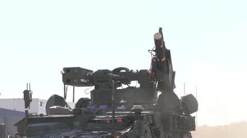 The Initial Maneuver Short Range Air Defense System(IM-SHORAD) 016 Stock Footage 162055754