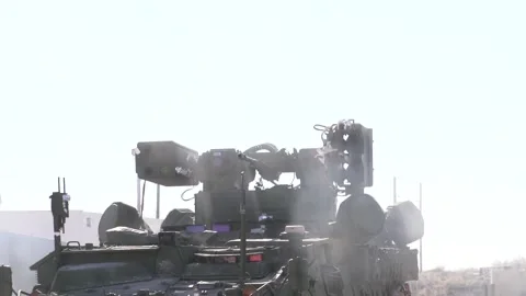 The Initial Maneuver Short Range Air Defense System(IM-SHORAD) 018 Stock Footage 162055763