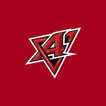 Initial A mascot logo vector, lettermark, esport logo, emblem Illustrazione stock