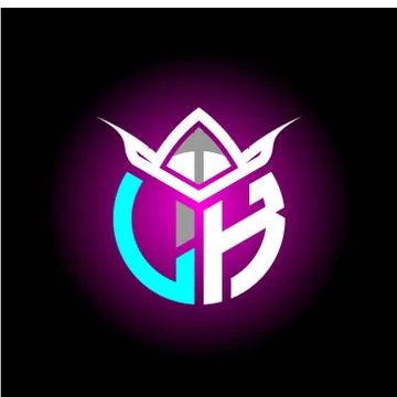 Initial minimalist L K Monogram logo letter with halloween edition mask vecto Illustrazione stock