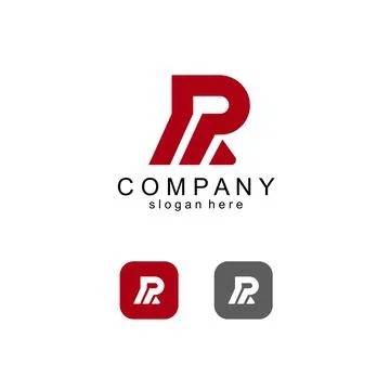 Initial modern RM abstract logo design vector Stock Illustration