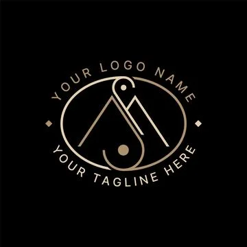 Initial MS or SM line font yin yang infinity to monogram typography brand Stock Illustration