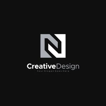 Initial N Letter abstract Logo Template Design Vector, Emblem, Design Concept Illustrazione stock