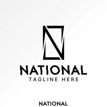 Initial N or Z line font square window infinity to monogram typography house Stock Illustration