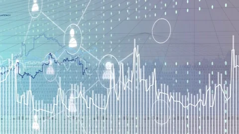 Initial node appearing, data viz growing, nodes linking and spikes forming, Vidéo 334788217