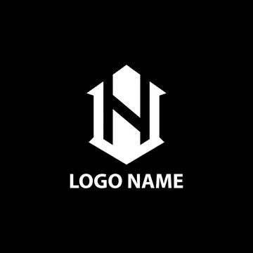 Initial NW modern logo design vector 스톡 일러스트