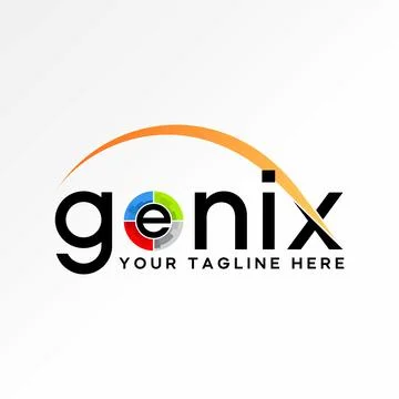 Initial O font business data driven performance latter Genix typography genius Stock Illustration