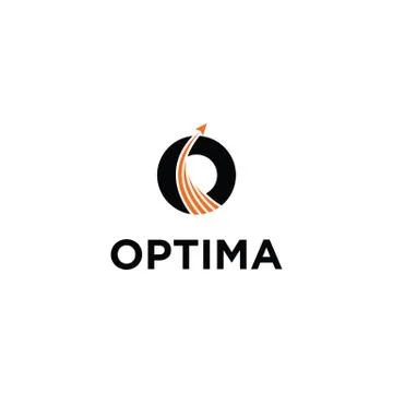Initial O optima logo design template Stock Illustration