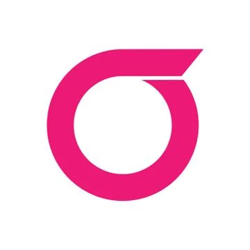 Initial O Simple Wing Symbol Abstract Symbol Stock Illustration