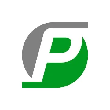 Initial P Lettermark Symbol Design Stock Illustration