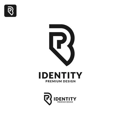 Initial pb letter logo vector illustration Stock Illustration