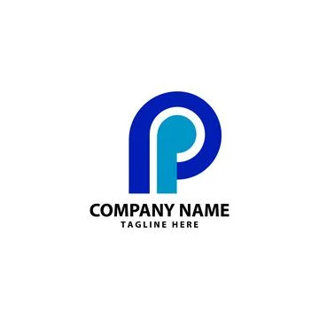 Initial PP logo design vector Stock Illustration