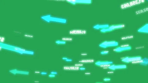 On initial pulse floating cloud of cyan labels shifting, fading, suggesting Stock Footage 329548458
