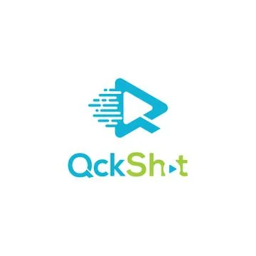 Initial Q logo design template for multimedia Stock Illustration