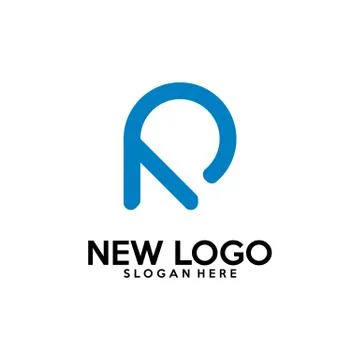 Initial R logo design vector, R P logo template Stock Illustration