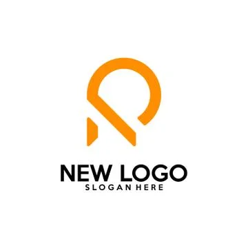 Initial R logo design vector, R P logo template Stock Illustration