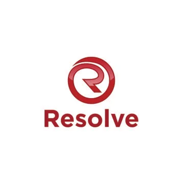 Initial R round logo design template Stock Illustration