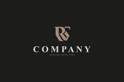Initial RS logo with luxury classic theme Stock Illustration