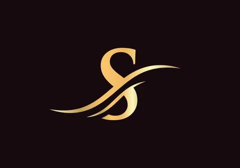 Initial S letter logo with creative modern business typography vector templat Stock Illustration