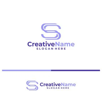 Initial S logo design concept vector. Creative Letter S logo template vecto.. Stock Illustration