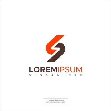 Initial S Logo Letter S icon design template elements Stock Illustration