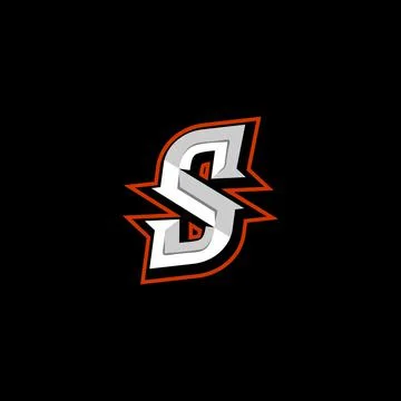 Initial S mascot logo vector, lettermark, esport logo, emblem 库存插图