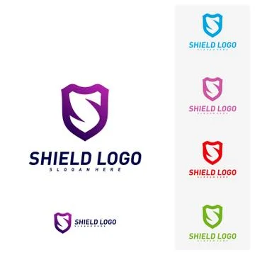 Initial S Shield Logo Design Concepts. S Letter Shield Vector illustration De Stock Illustration