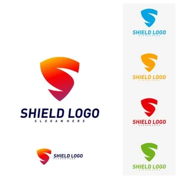 Initial S Shield Logo Design Concepts. S Letter Shield Vector illustration De Stock Illustration