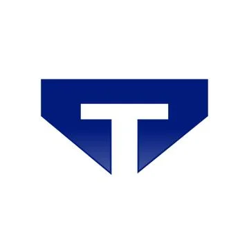 Initial T Lettermark Symbol Design Stock Illustration