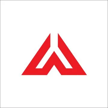 A initial triangle logo vector Stock Illustration