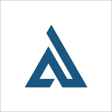 A initial triangle logo vector Stock Illustration