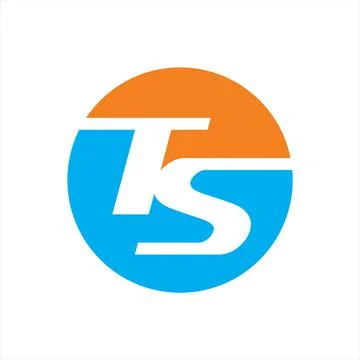 Initial TS letter logo vector template Stock Illustration