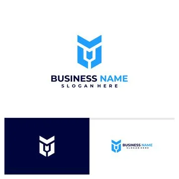 Initial V M logo vector template, Creative Letter M V logo design concepts Stock Illustration