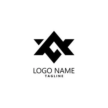 Initial VA AV logo design vector Stock Illustration