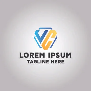 Initial VC image, vector logo design idea and inspiration Stock Illustration
