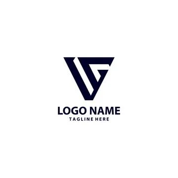 Initial VG modern logo design vector Illustrazione stock